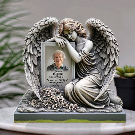 Personalized angel memorial acrylic plaque